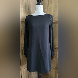 Women’s White House Black Market Pleated Chiffon Dress.